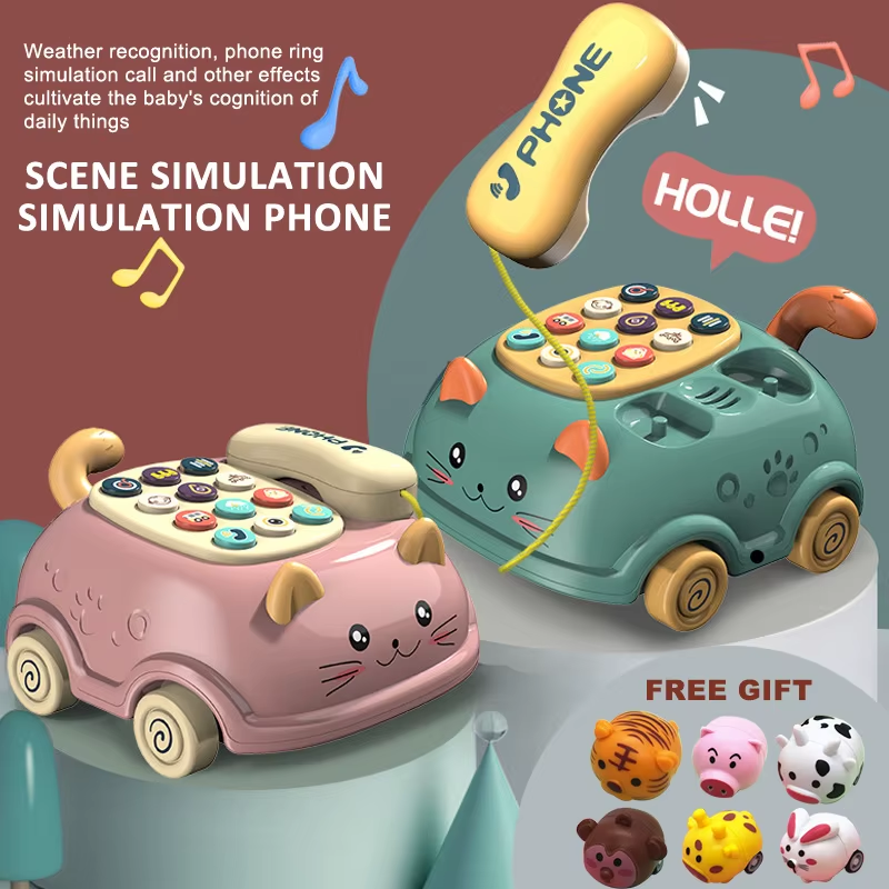 RedF Baby Educational Learning Toys 0 12 Months Montessori Lights Musical Piano Mobile Phone Girl Kids Child Telephone Story Machine