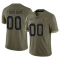 RedF Custom A.Cardinals Olive Salute To Service Limited Game Stitched Jerseys