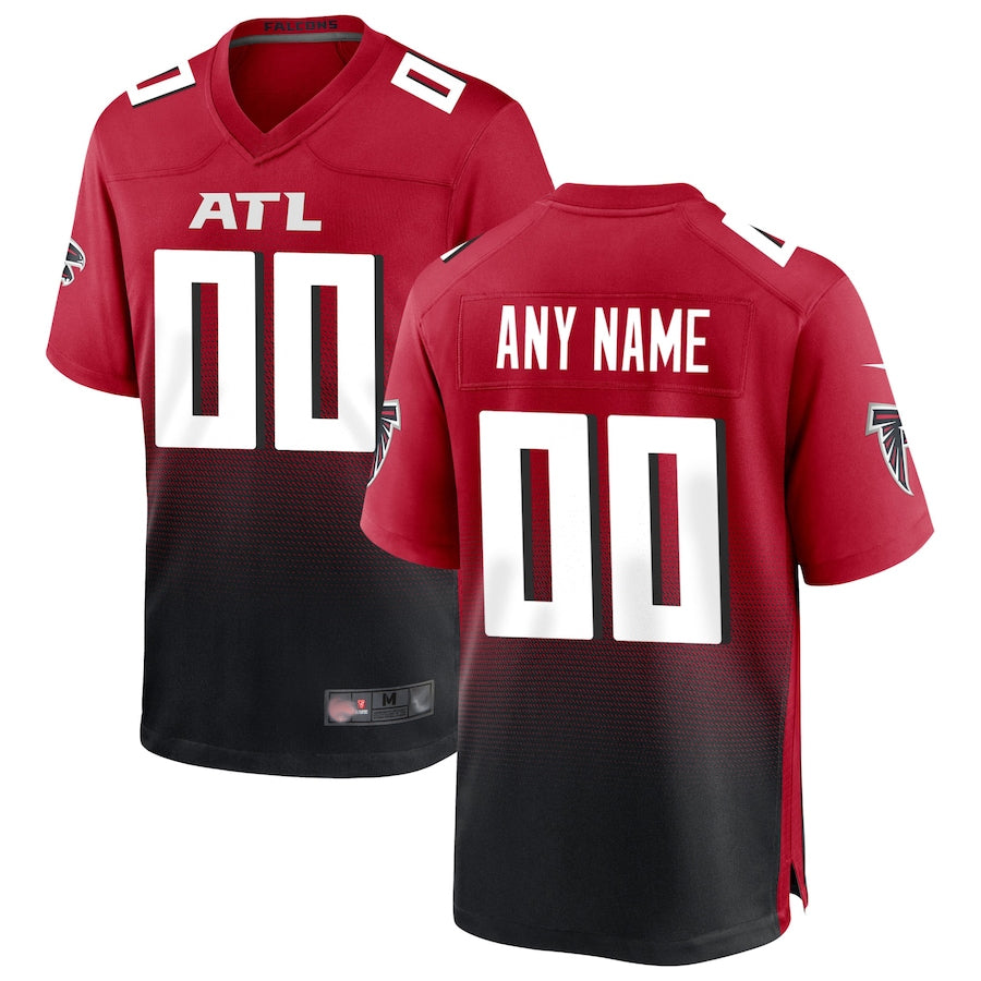 RedF Custom A.Falcons Red Replica Home Game Stitched Jerseys