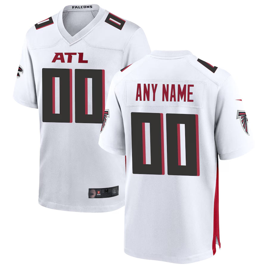 RedF Custom A.Falcons White Home Game Stitched Jerseys