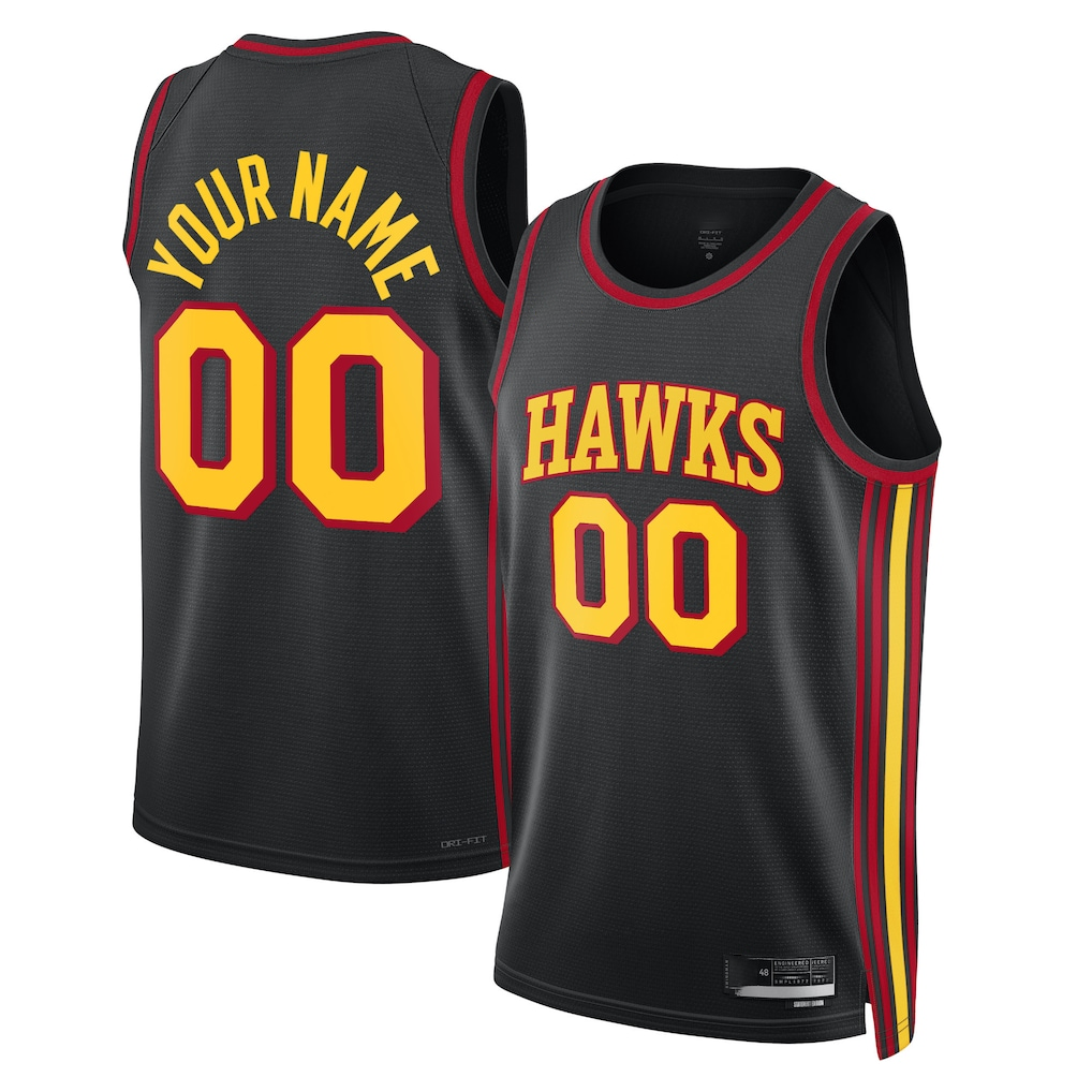 RedFS Custom A.Hawks Black 202223 Swingman Jerseys - Statement Edition