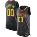 RedF Custom A.Hawks Black Authentic Jerseys - Icon Edition