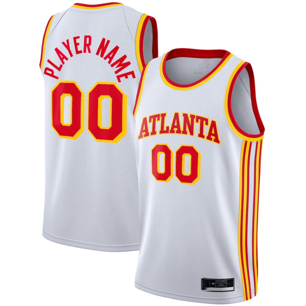 RedFS Custom A.Hawks White 202021 Swingman Jerseys - Association Edition