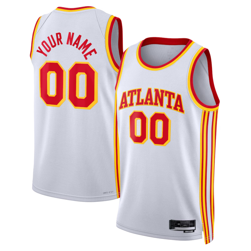RedF Custom A.Hawks White Swingman Jerseys - Association Edition