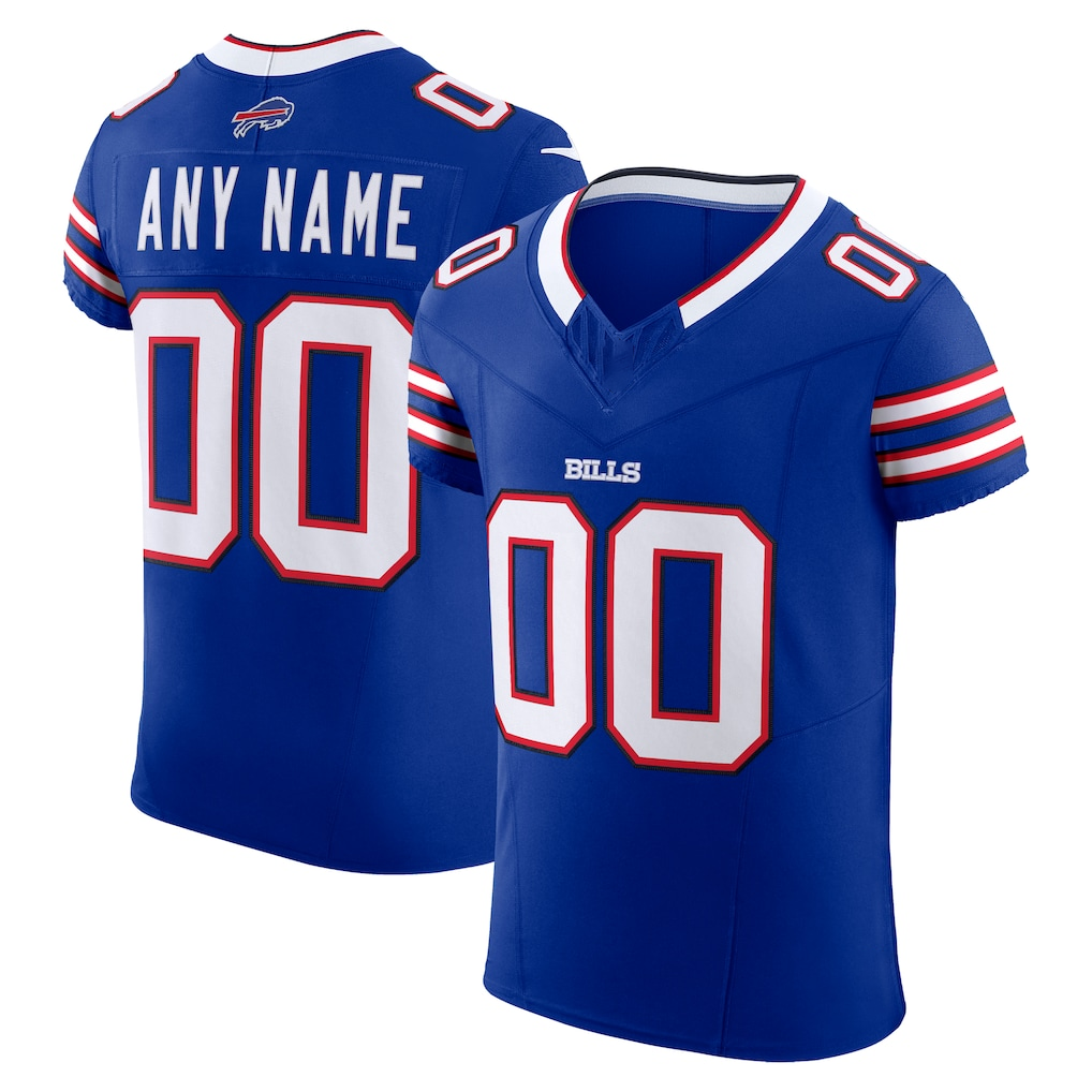RedF Custom B.Bills Royal Vapor F.U.S.E. Elite Stitched Jerseys