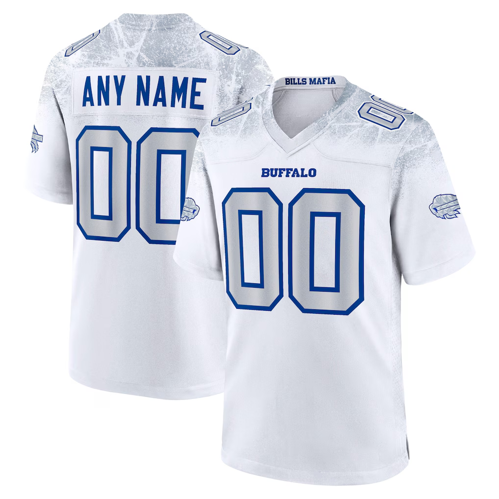 RedF Custom B.Bills White 2025 Rivalries Collection Game Stitched Jerseys