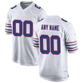 RedF Custom B.Bills White Alternate Game Stitched Jerseys