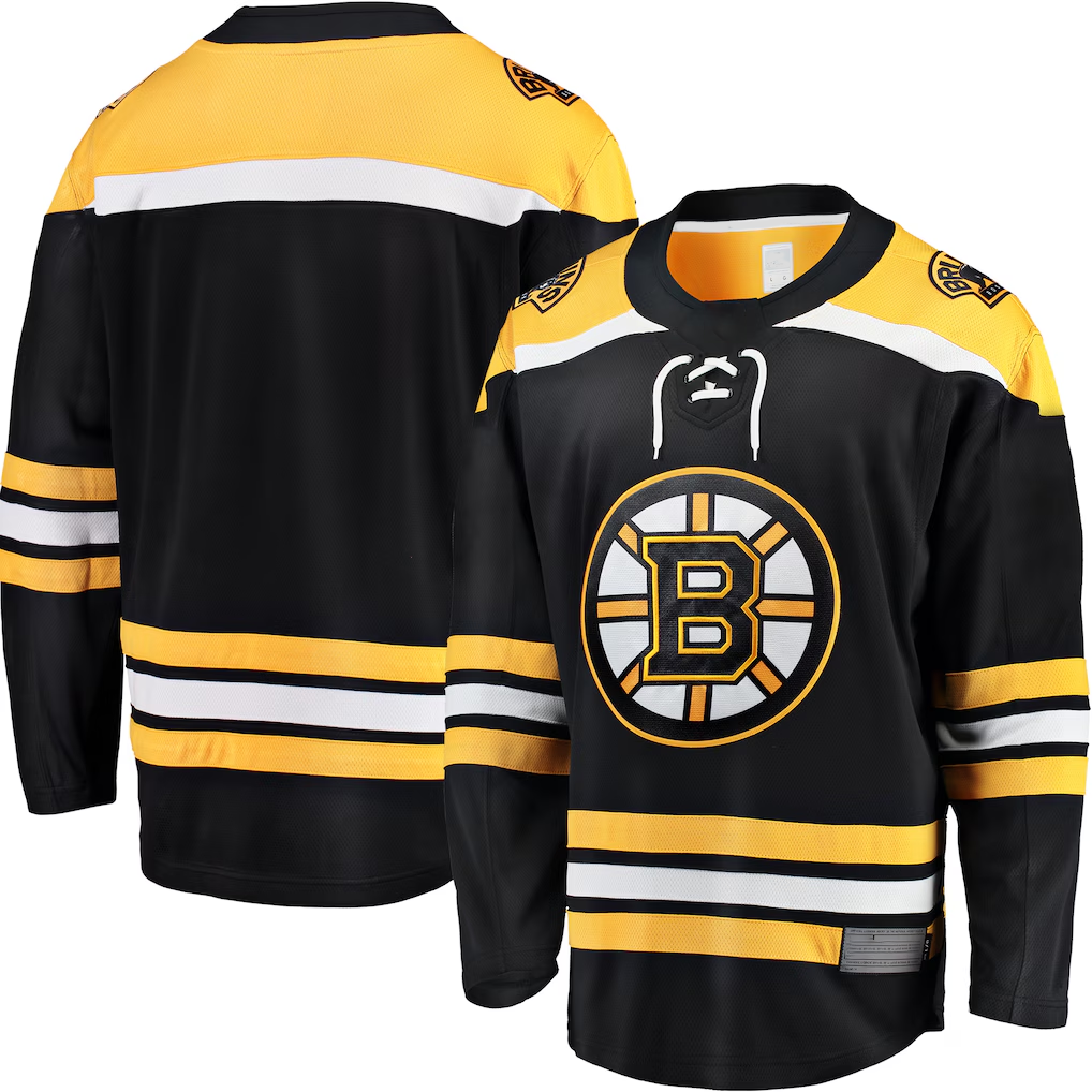RedF Custom B.Bruins Black Home Premium Stitched Jersey