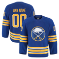 RedF Custom B.Sabres Royal Home Authentic Pro Stitched Jerseys