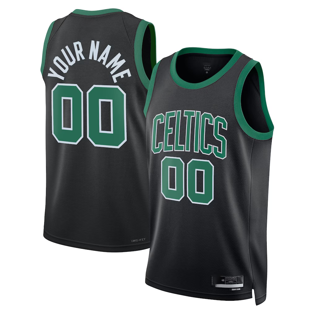 RedF Custom B.Celtics Black 202223 Swingman Jerseys - Statement Edition