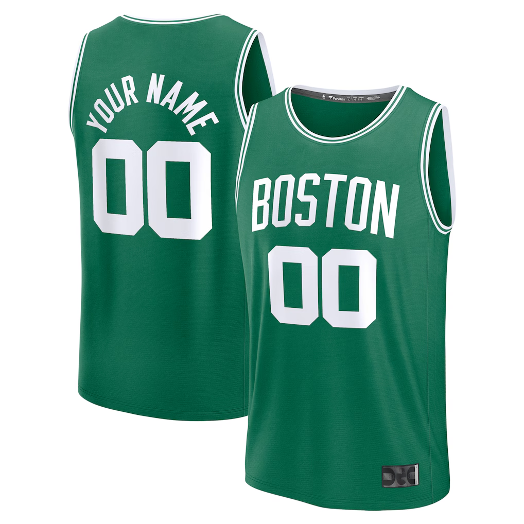 RedFS Custom B.Celtics Kelly Green Fast Break Jerseys - Icon Edition