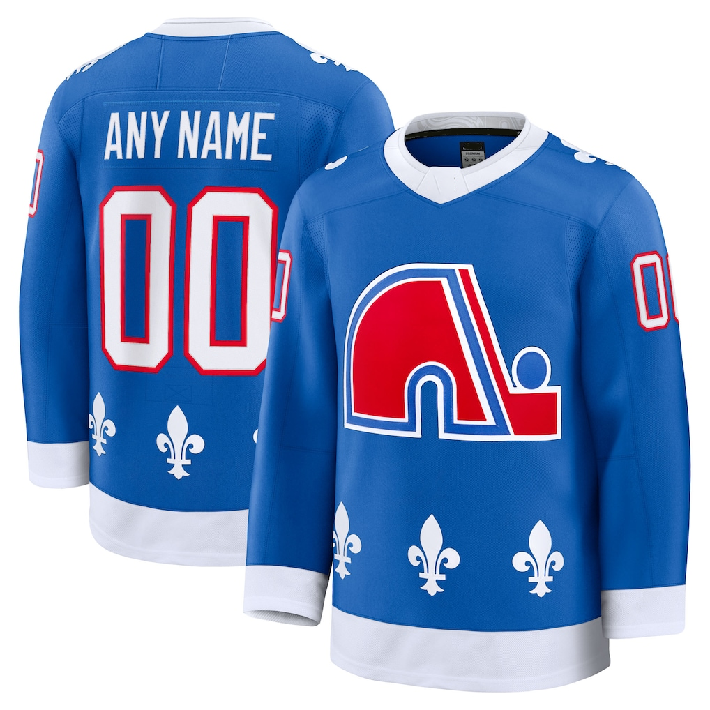 RedF Custom C.Avalanche Blue Alternate Heritage Premium Jerseys