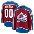 RedF Custom C.Avalanche Burgundy Home Premium Jerseys
