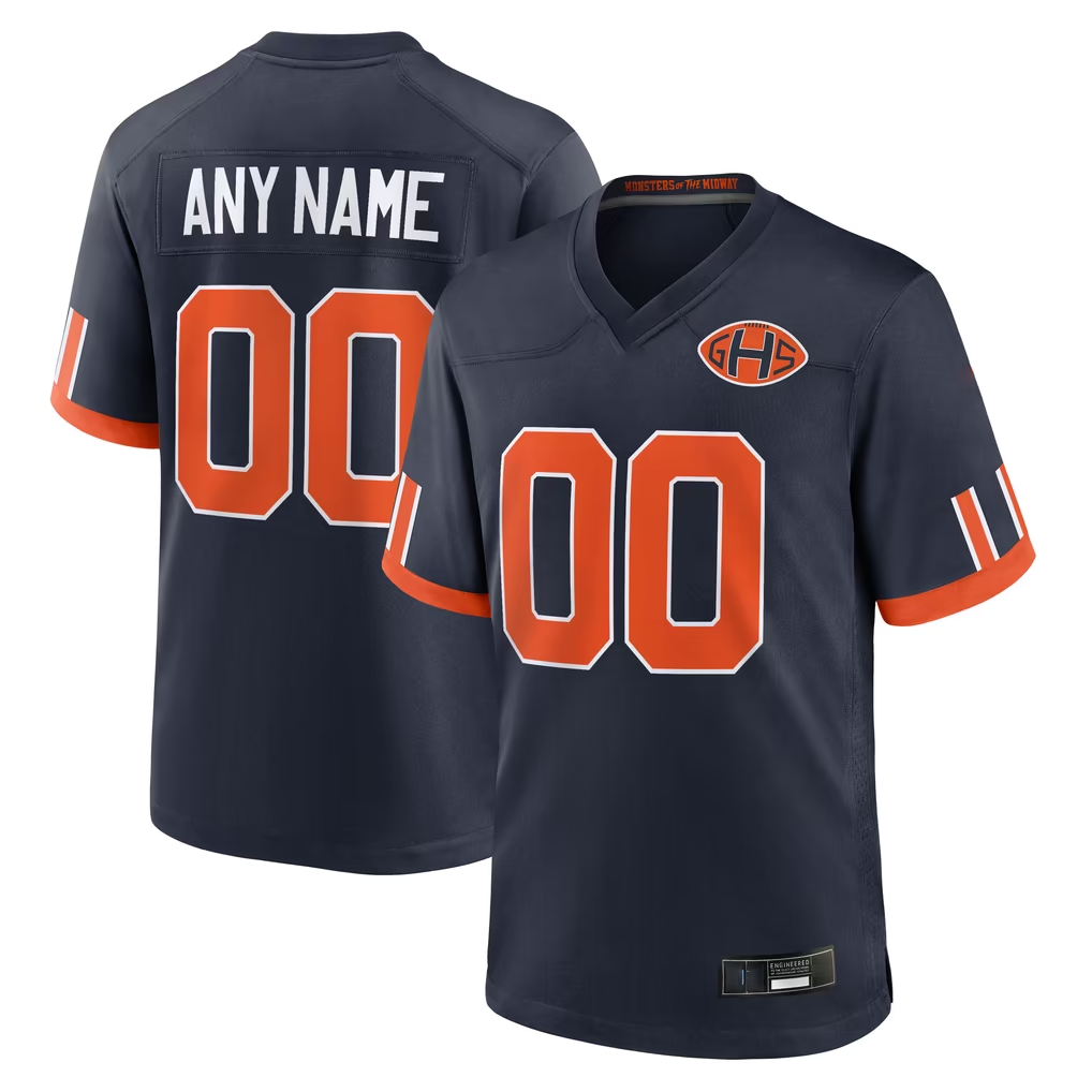 RedF Custom C.Bears Navy  2026 Rivalries Collection Game Stitched Jerseys