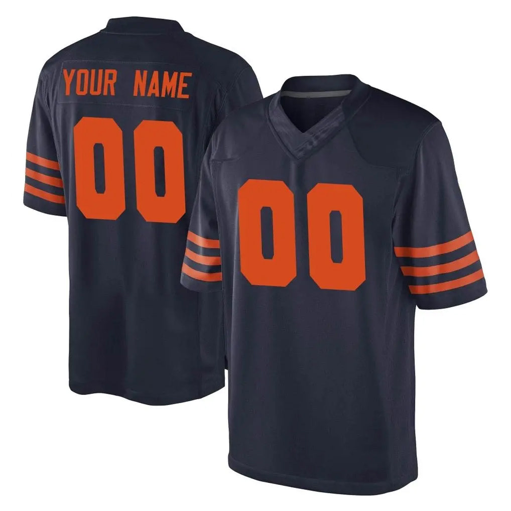 RedF Custom C.Bears Navy Blue Alternate Game Any Name & Numbers Stitched Jerseys