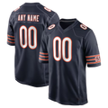 RedF Custom C.Bears Navy Custom Game Stitched Jerseys