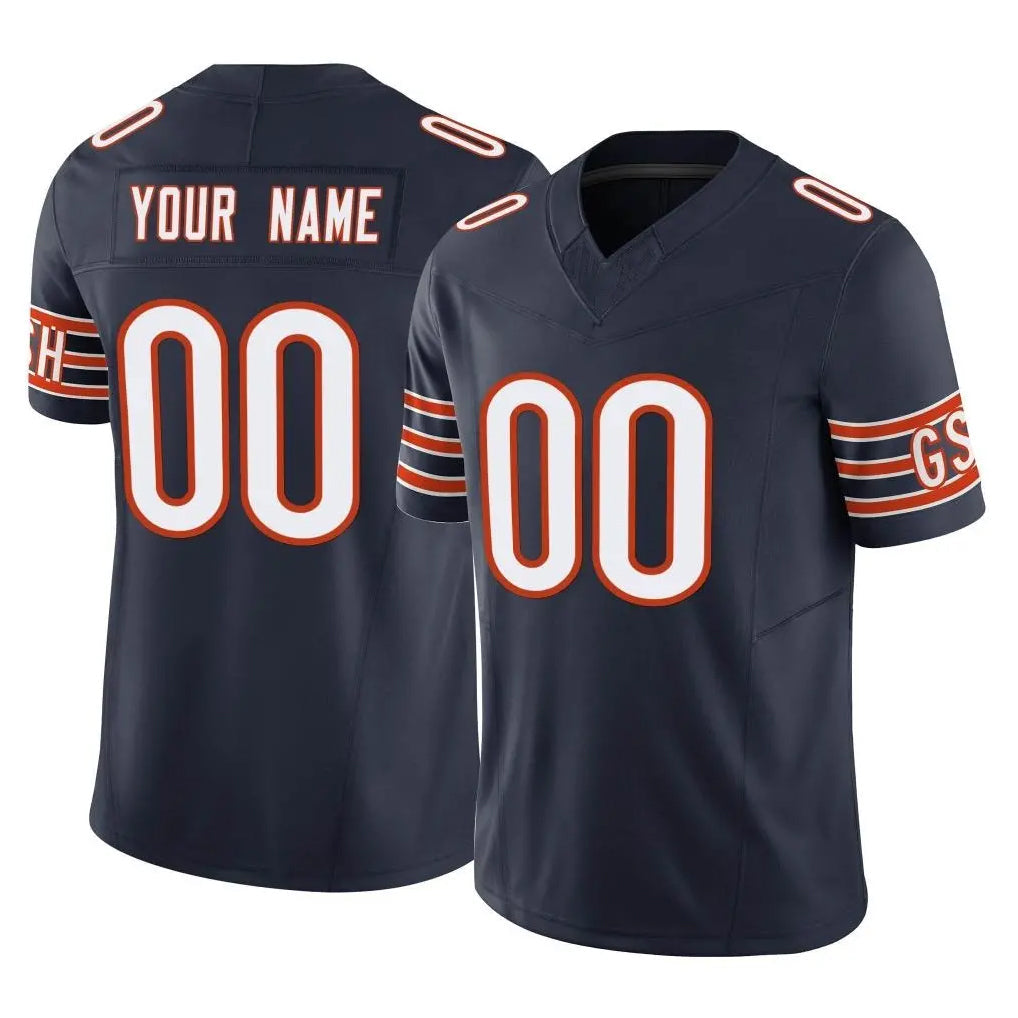 RedF Custom C.Bears Navy Vapor F.U.S.E. Limited Home Game Any Name & Numbers Stitched Jerseys