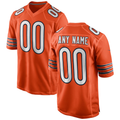 RedF Custom C.Bears Orange Alternate Custom Game Stitched Jerseys