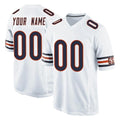 RedF Custom C.Bears White Home Game Any Name & Numbers Stitched Jerseys