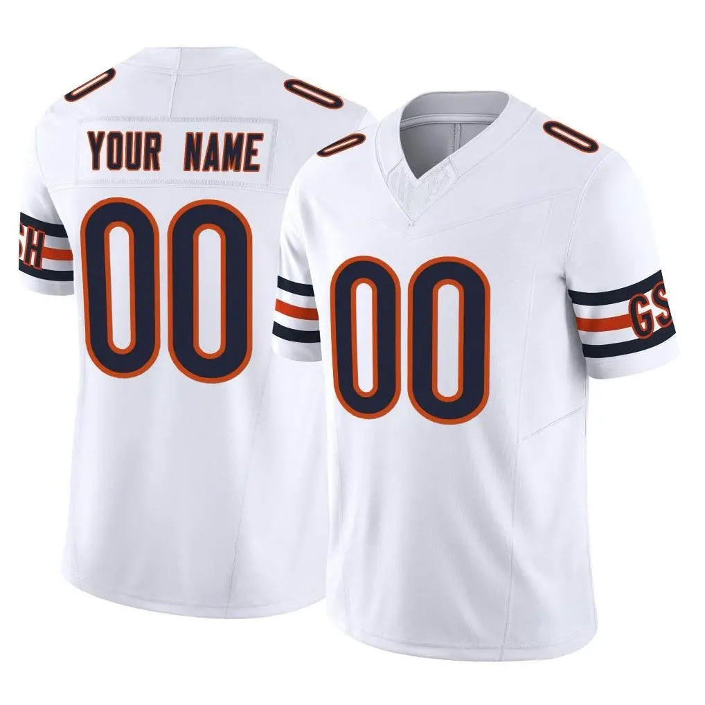 RedF Custom C.Bears White Vapor F.U.S.E. Limited Home Game Any Name & Numbers Stitched Jerseys