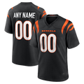 RedF Custom C.Bengals Black Game Stitched Jerseys