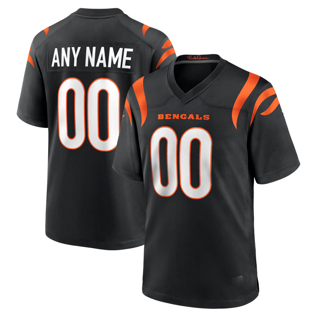 RedF Custom C.Bengals Black Game Stitched Jerseys