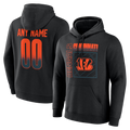 RedF Custom C.Bengals Black Home Field Pop Personalized Name & Number Hoodie Stitched Jerseys