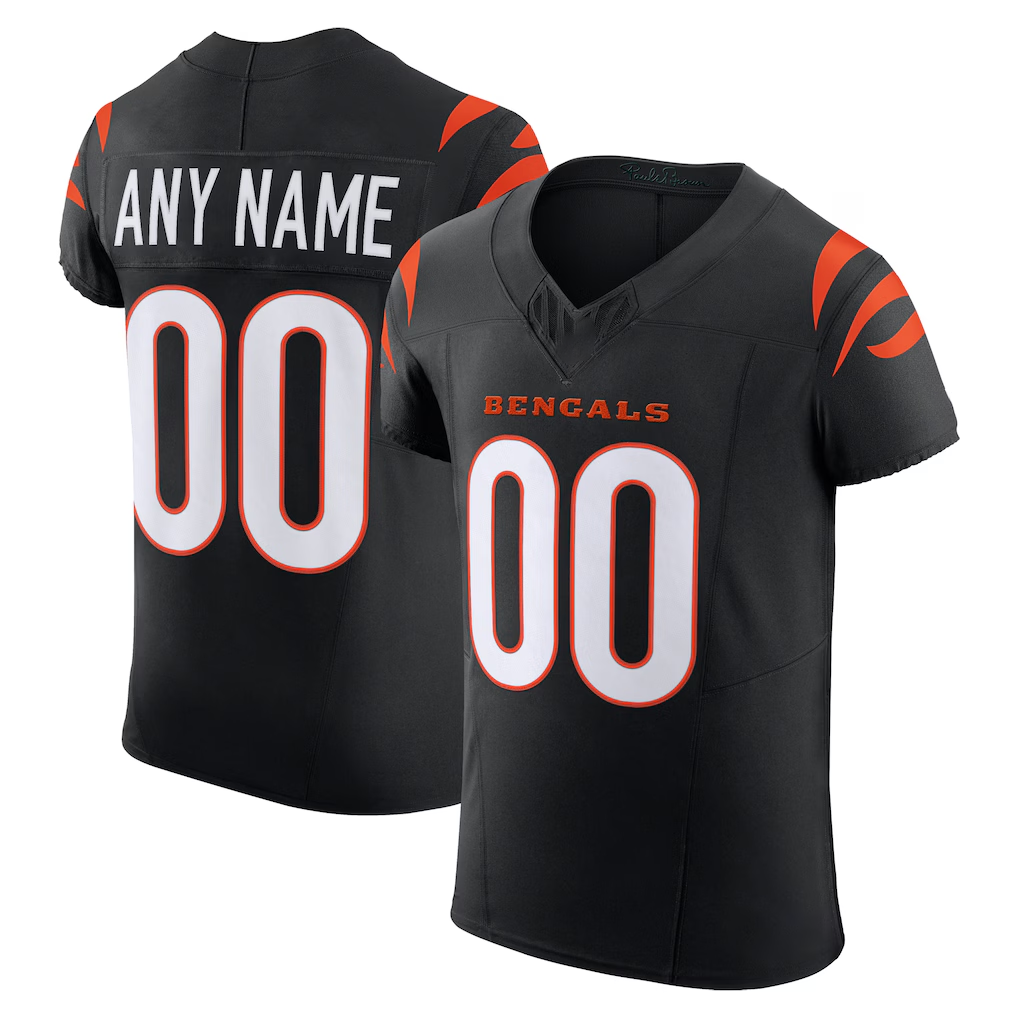 RedF Custom C.Bengals Black Team Vapor F.U.S.E. Elite Stitched Jerseys