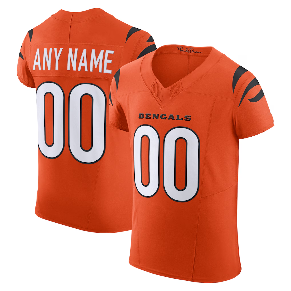 RedF Custom C.Bengals Orange Alternate Vapor F.U.S.E. Elite Stitched Jerseys