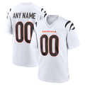 RedF Custom C.Bengals White Game Stitched Jerseys