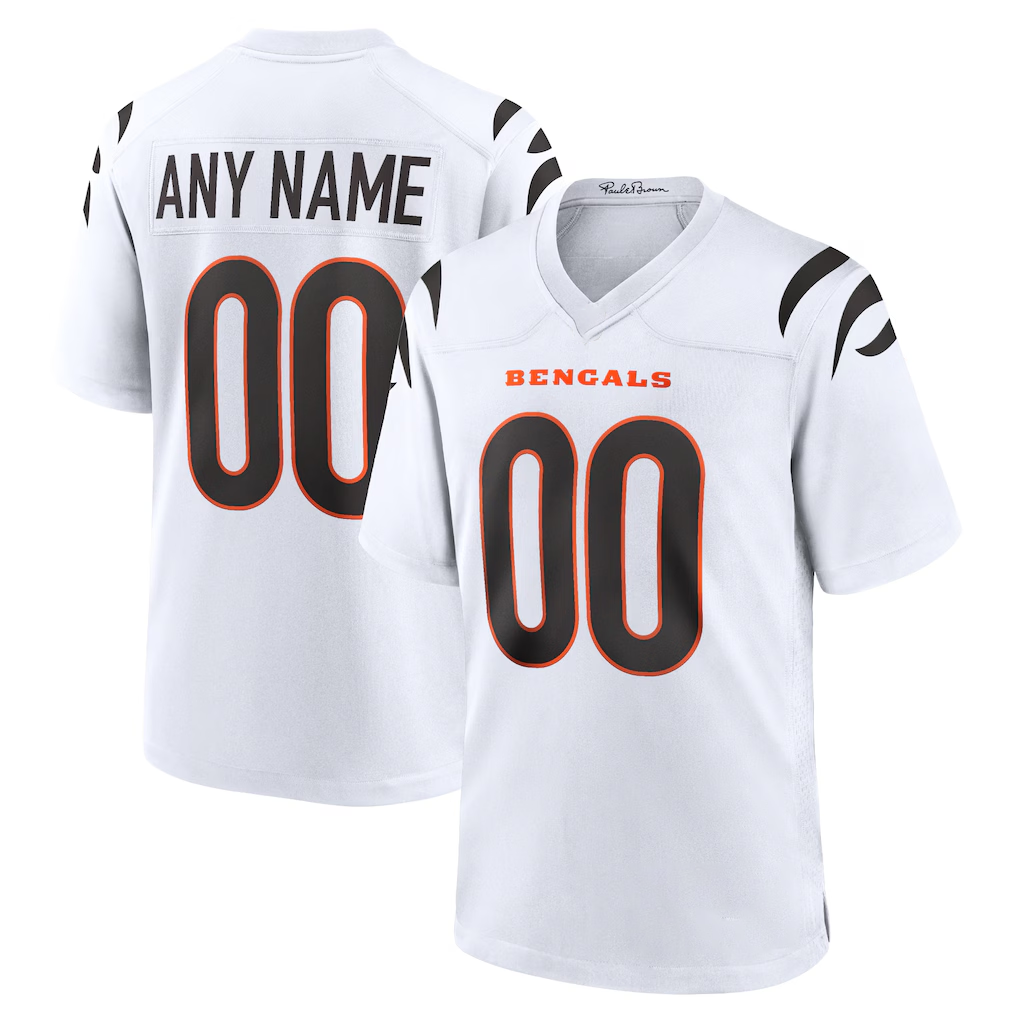 RedF Custom C.Bengals White Game Stitched Jerseys