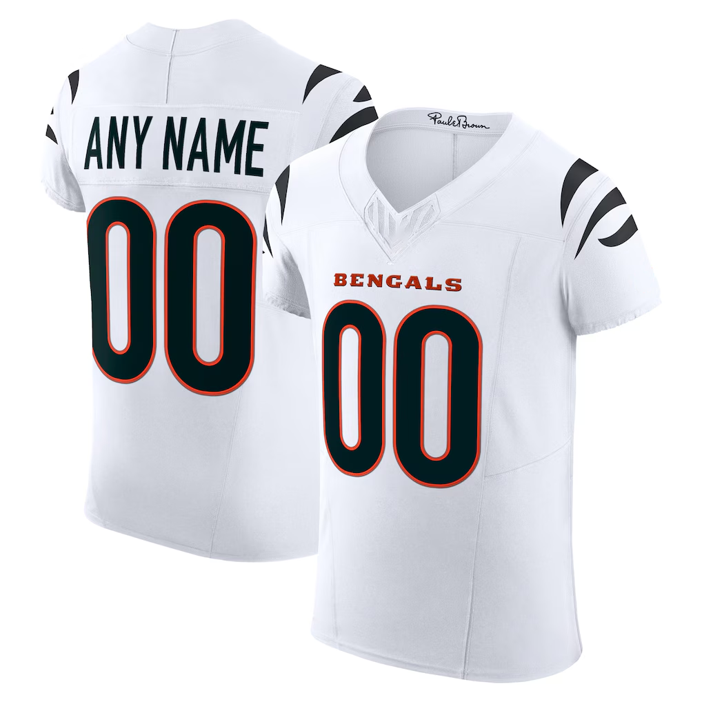 RedF Custom C.Bengals White Vapor F.U.S.E. Elite Stitched Jerseys