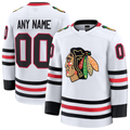 RedF Custom C.Blackhawks White Away Premium Jerseys