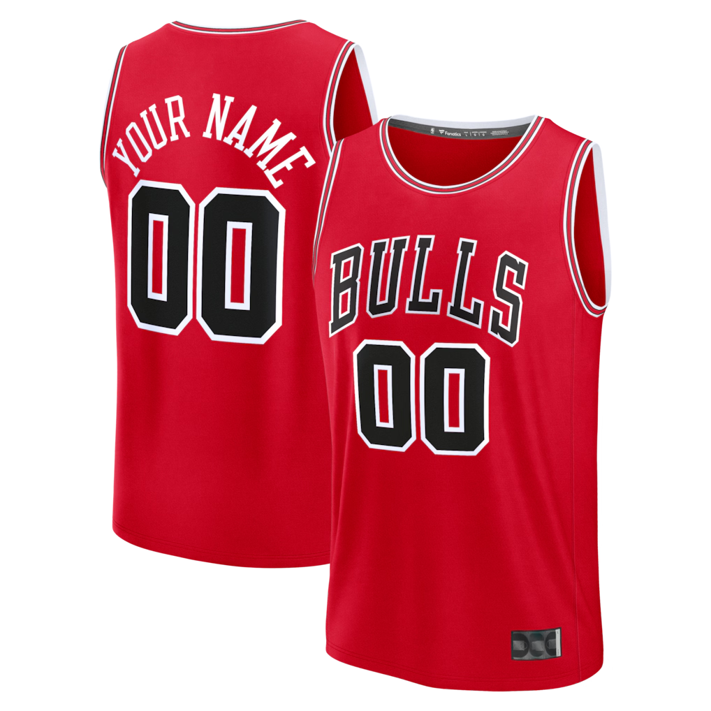 RedFS Custom C.Bulls Red Fast Break Jerseys - Icon Edition