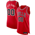 RedFS Custom C.Bulls Red Authentic Jerseys - Icon Edition