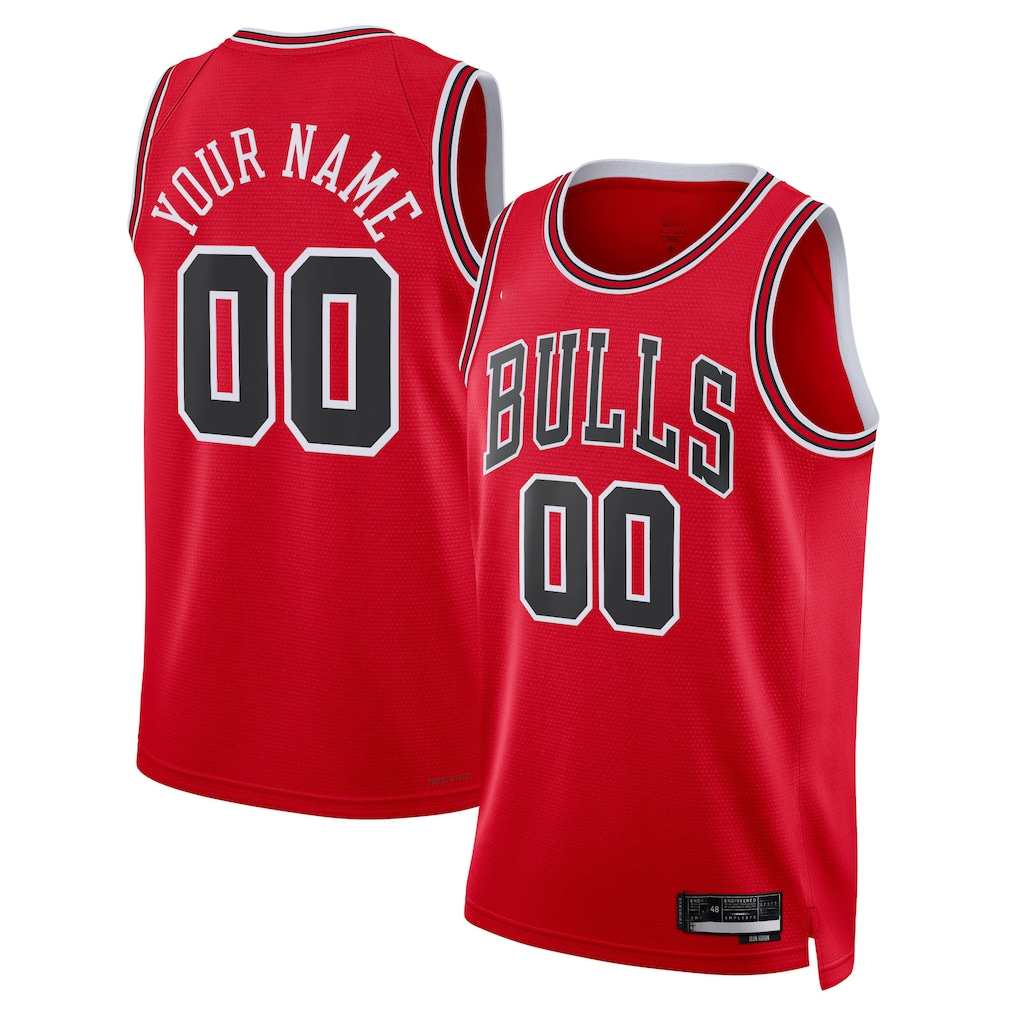 RedFS Custom C.Bulls Red Swingman Jerseys - Icon Edition