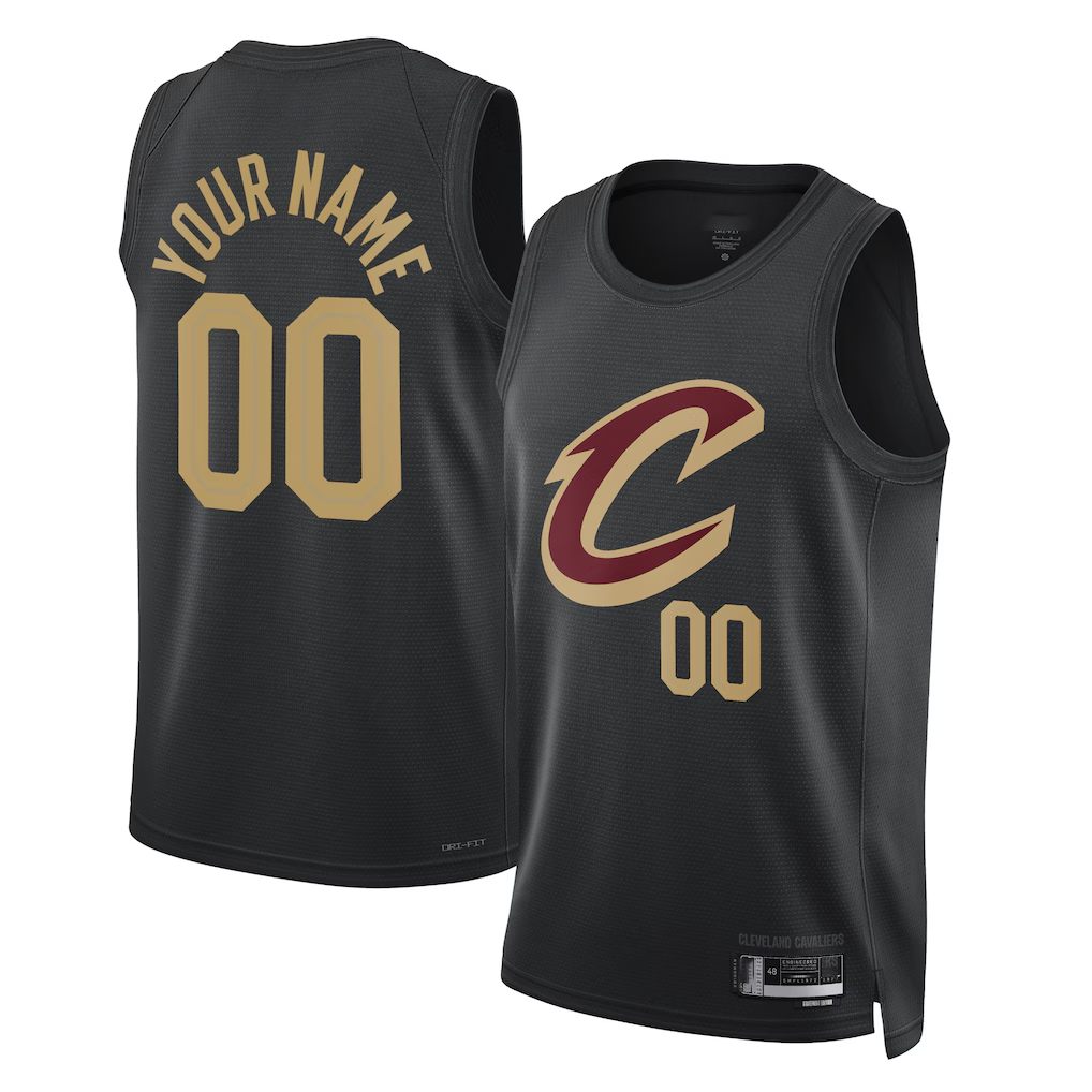 RedFS Custom C.Cavaliers Black 202223 Swingman Jerseys - Statement Edition