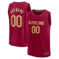 RedFS Custom C.Cavaliers  Wine Fast Break Jerseys - Icon Edition