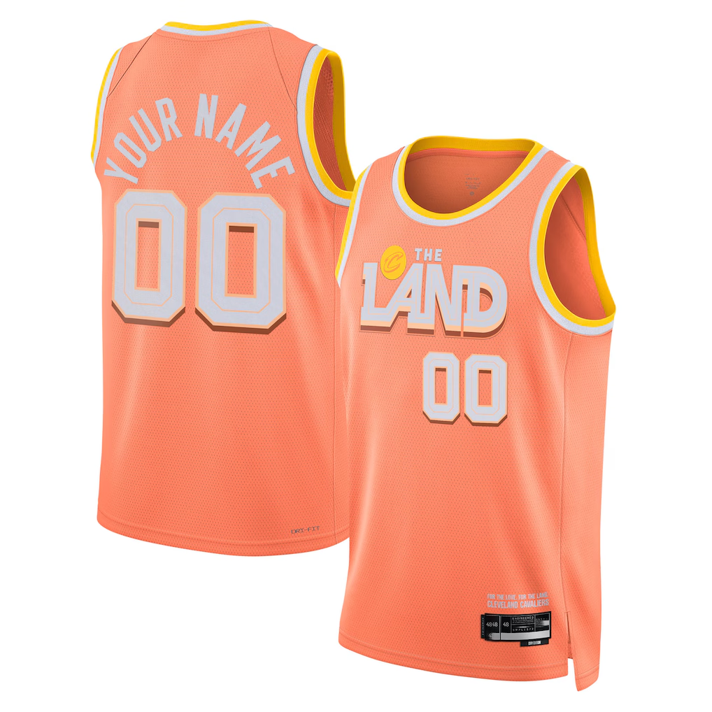RedFS Custom C.Cavaliers Orange 202526 City Edition Swingman Jerseys