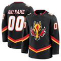 RedF Custom C.Flames Black Alternate Premium Jerseys