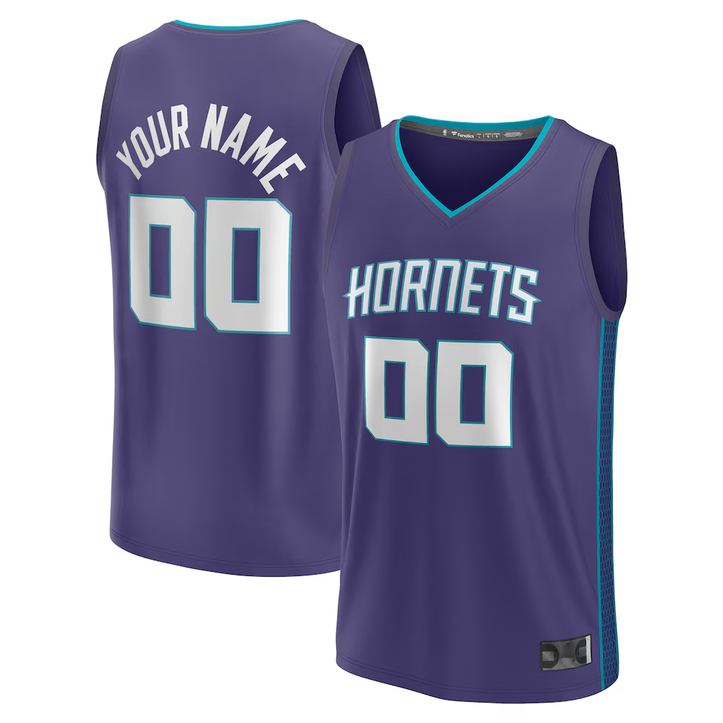 RedFS Custom C.Hornets Purple Fast Break Jerseys - Statement Edition