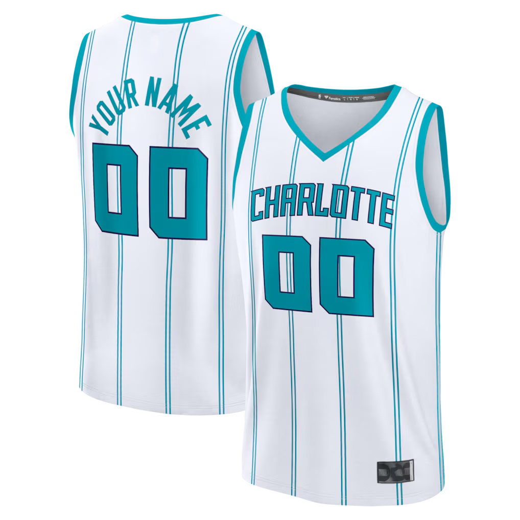 RedFS Custom C.Hornets White Fast Break Jerseys - Icon Edition