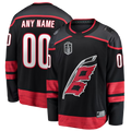 RedF Custom C.Hurricanes Black 2026 Stanley Cup Champions Home Breakaway Custom Stitched Jerseys
