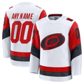 RedF Custom C.Hurricanes White Away Premium Stitched Jerseys