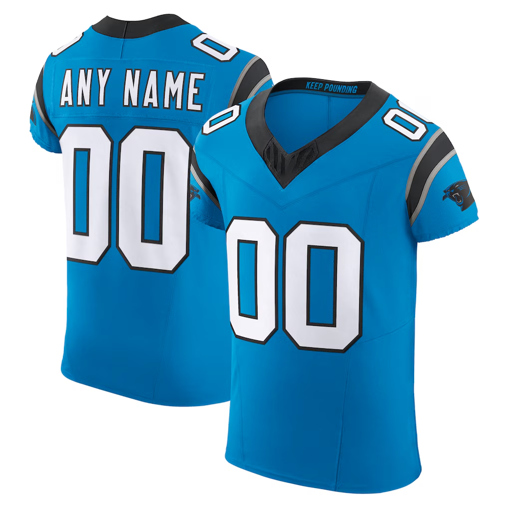 RedF Custom C.Panthers Blue Vapor F.U.S.E. Elite Stitched Jerseys