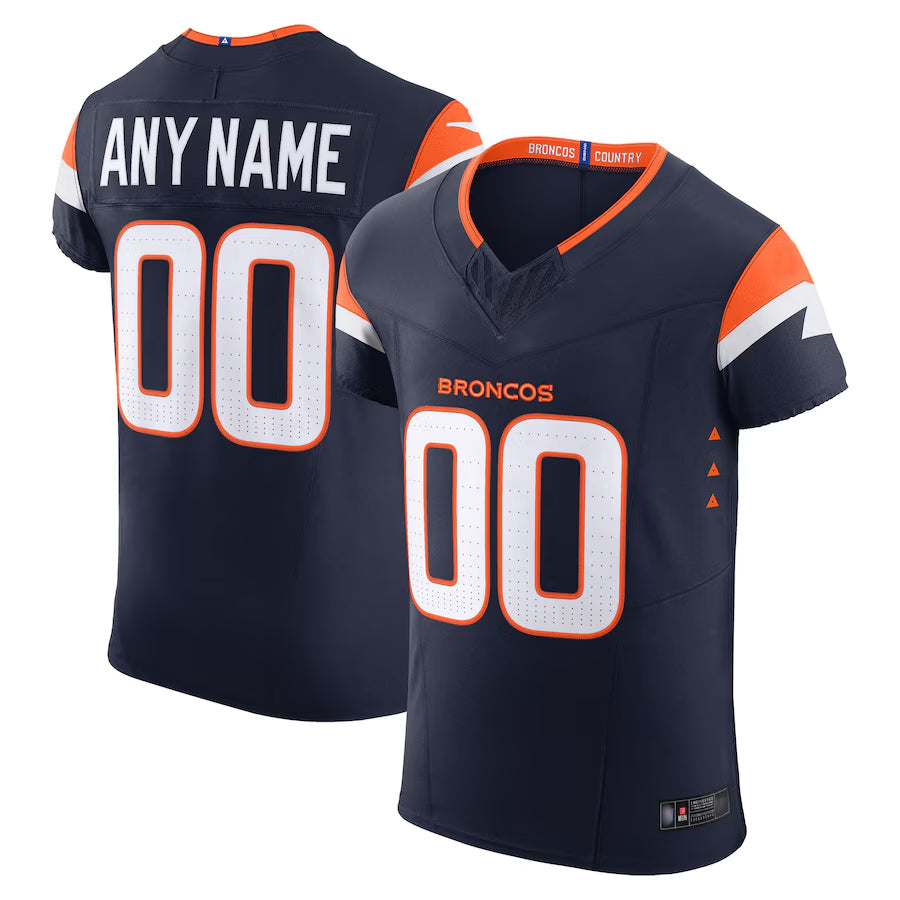 RedF Custom D.Broncos Navy Vapor F.U.S.E. Elite Stitched Jerseys