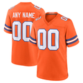 RedF Custom D.Broncos Orange Mile High Collection 1977 Throwback Game Stitched Jerseys