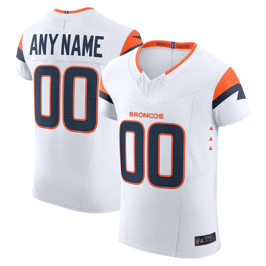 RedF Custom D.Broncos Vapor F.U.S.E. Elite White Stitched Jerseys