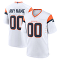 RedF Custom D.Broncos White Game Stitched Jerseys