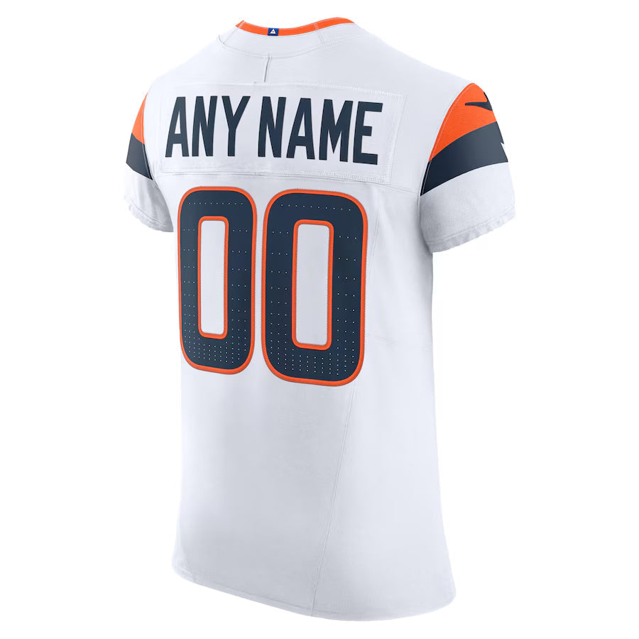 RedF Custom D.Broncos White Vapor F.U.S.E. Elite Stitched Jerseys